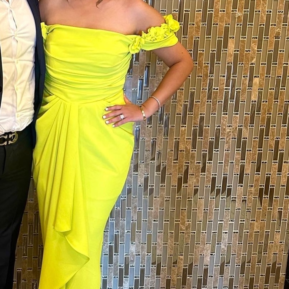 Gorgeous lime green gown